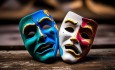 Drama comedy and tragedy masks